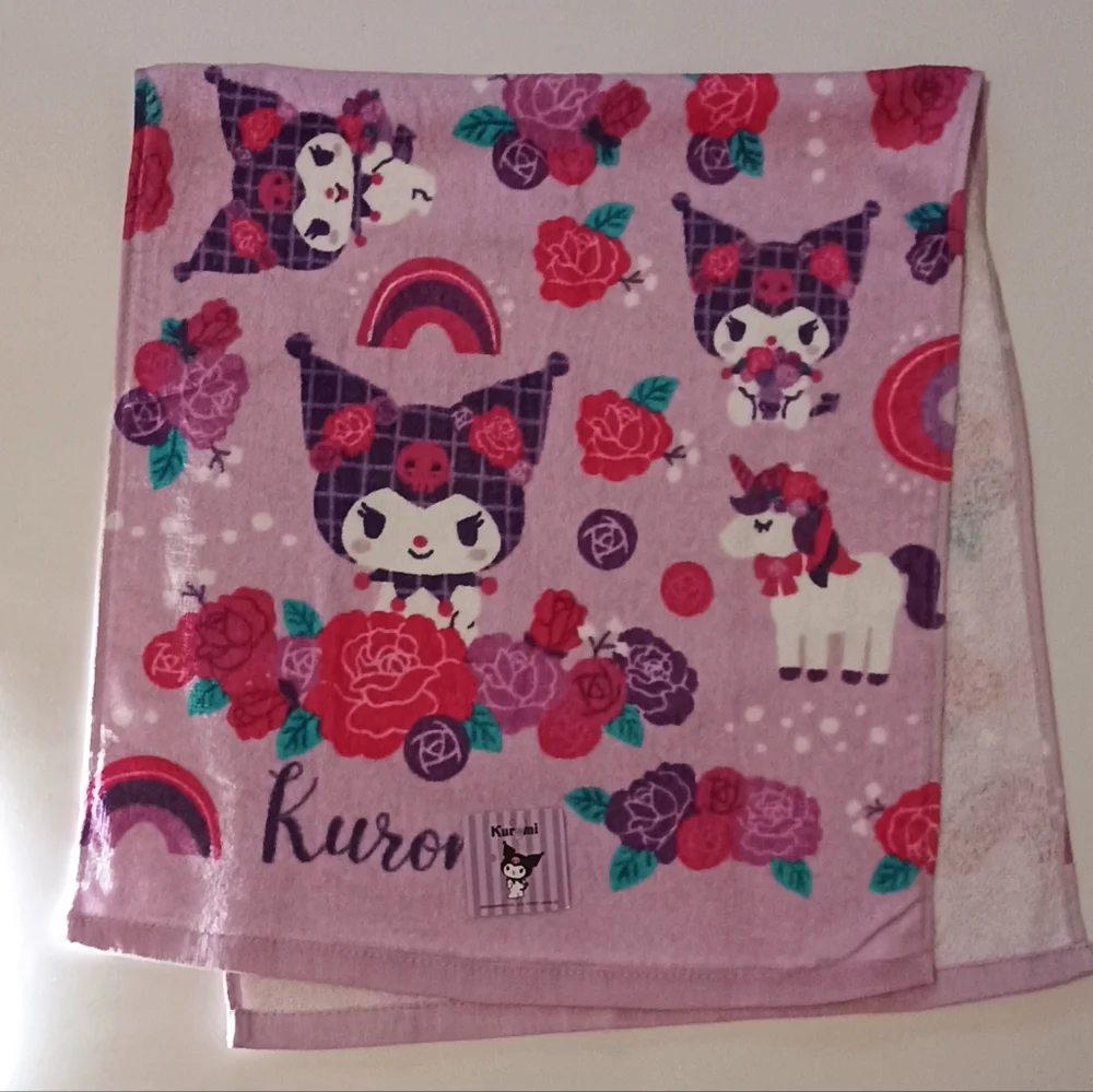 Kuromi Sanrio Scandinavian towel